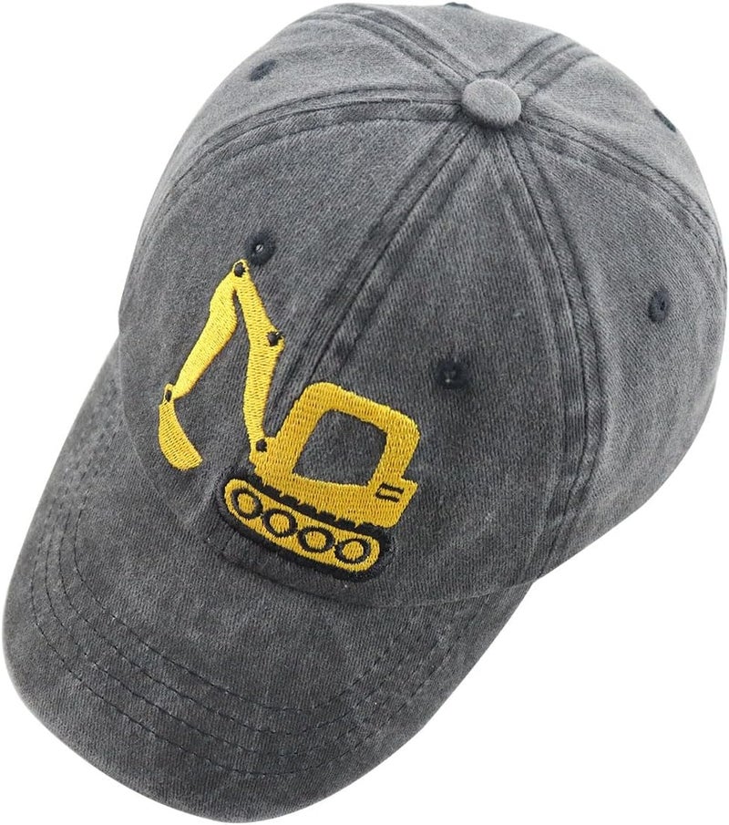 Vxchkerm Construction Site Vehicles Hats, Adjustable Vintage Embroidered Baseball Cap - Image 3